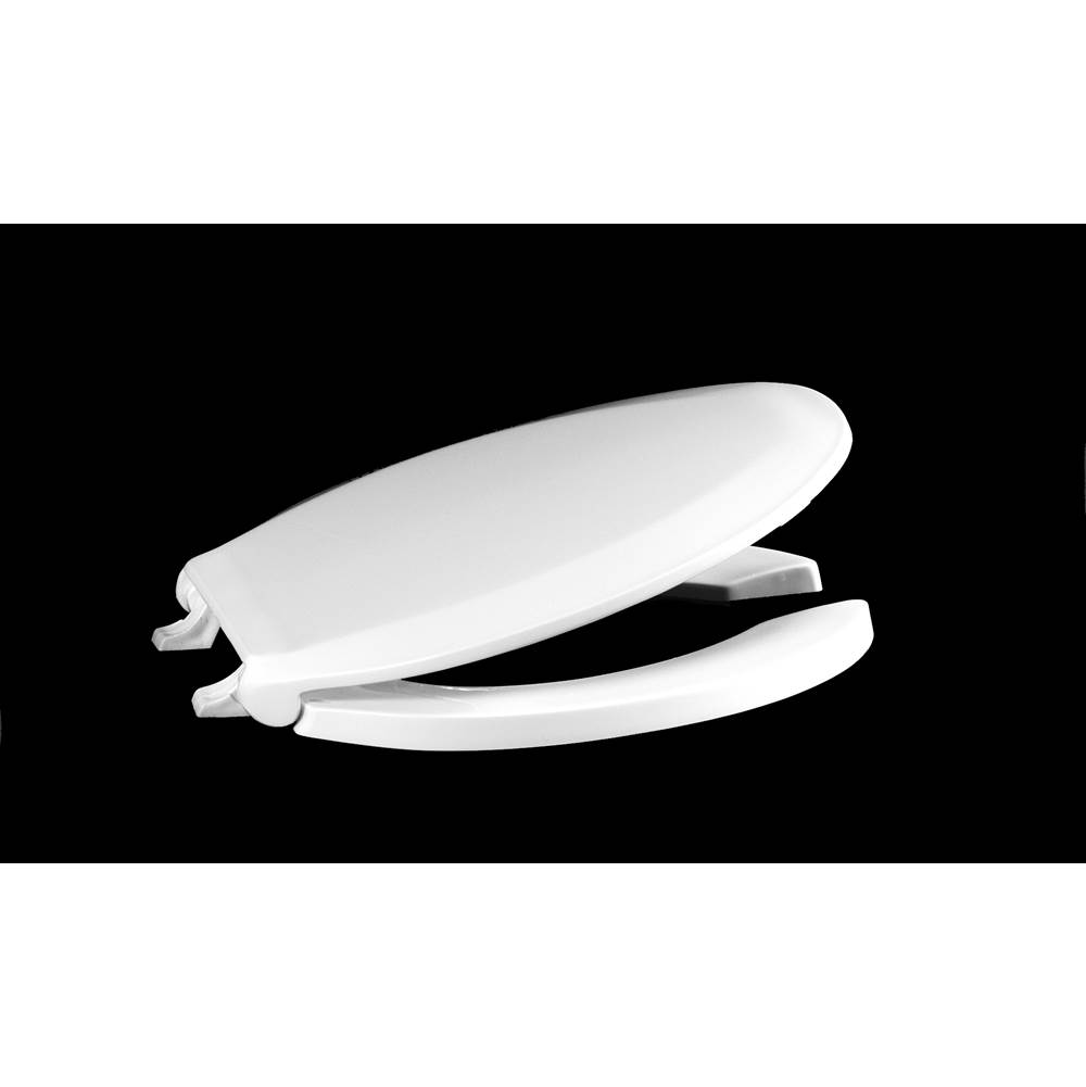 Centoco 500STSCC-001 Plastic Elongated Toilet Seat with Open Front White